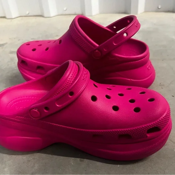 CROCS Shoes Limited Edition Pink Croc Platforms Simply Gorgeous Size 8 Girlies Poshmark